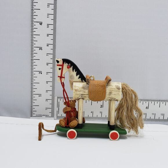 2000 Hallmark A Pony For Christmas #3 Handcrafted Keepsake Holiday Ornament - Picture 10 of 10